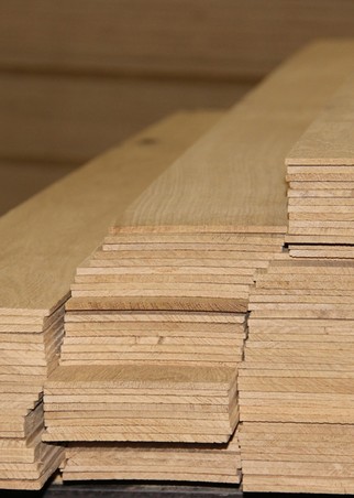Oak lamella, Rustic - Thickness 4,5 mm