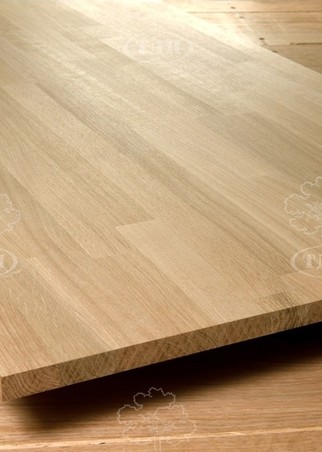 Oak blockboard furniture board. Thickness 20 mm.